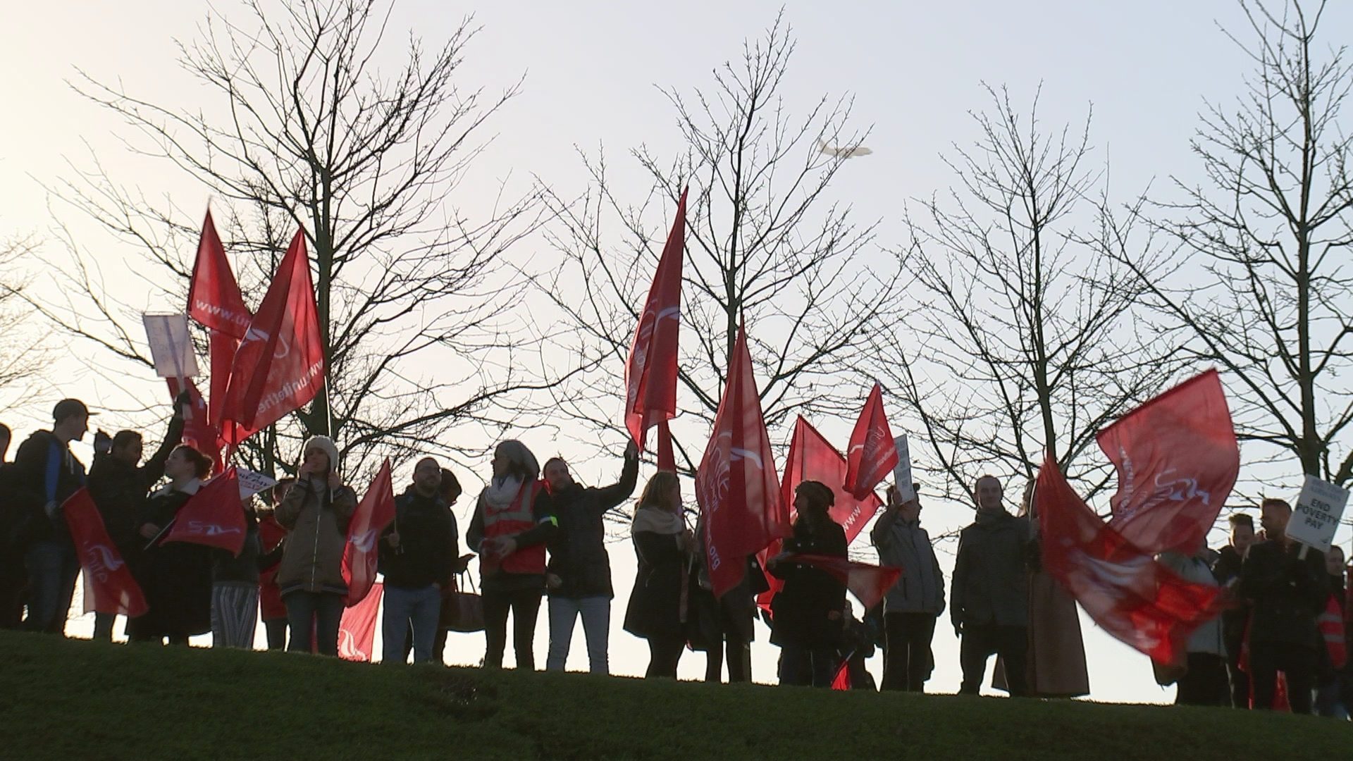 Rail and airline staff take industrial action